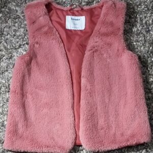 Kids Old Navy Soft Pink Fleece Vest Size S 6-7 Girl
